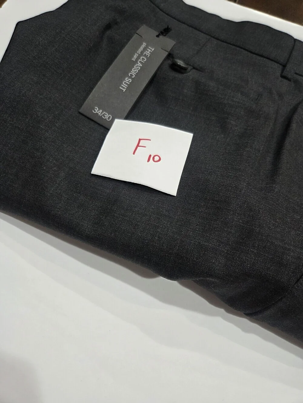 NWT Banana Republic Classic Men's Dress Pants Sz.34×30- Charcoal Gray